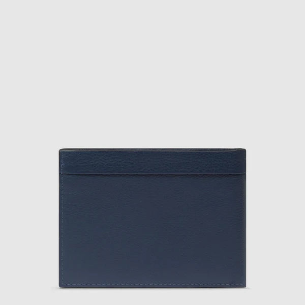 Piquadro Portafogli uomo in pelle Blu con portamonete con RFID  PU257W137R