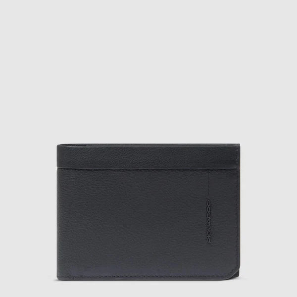 Piquadro Portafogli uomo in pelle con portamonete Nero PU257W137R