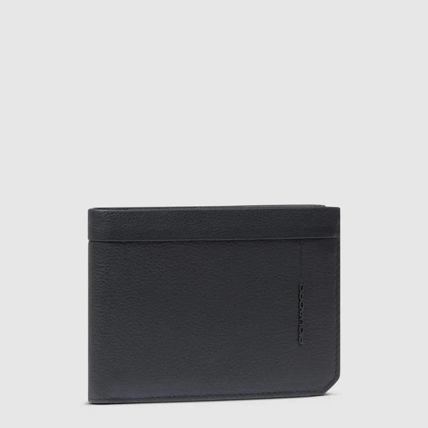 Piquadro Portafogli uomo in pelle con portamonete Nero PU257W137R