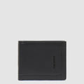Piquadro Portafoglio Uomo in Pelle Nero Blue Square con portamonete PU4518S138R