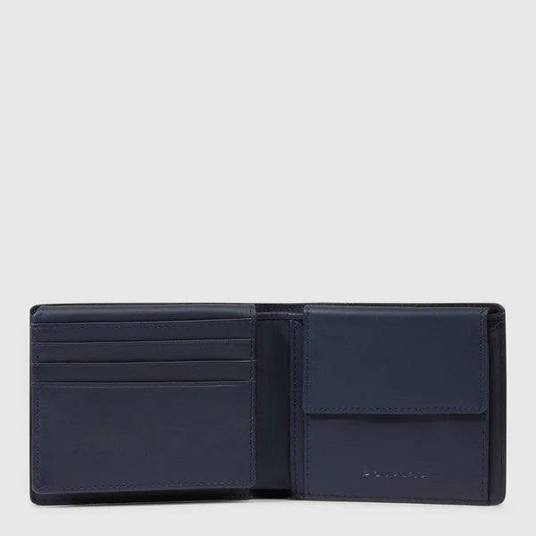 Piquadro Portafogli uomo Blu in pelle con porta documenti e RFID PU4518S142R