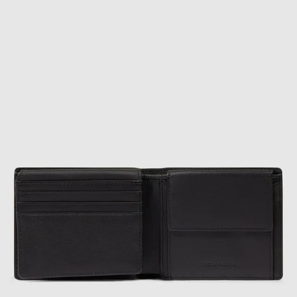 Piquadro Portafogli uomo Nero in pelle con porta documenti e RFID PU4518S142R