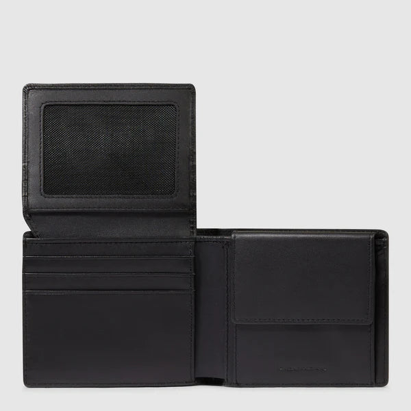 Piquadro Portafogli uomo Nero in pelle con porta documenti e RFID PU4518S142R
