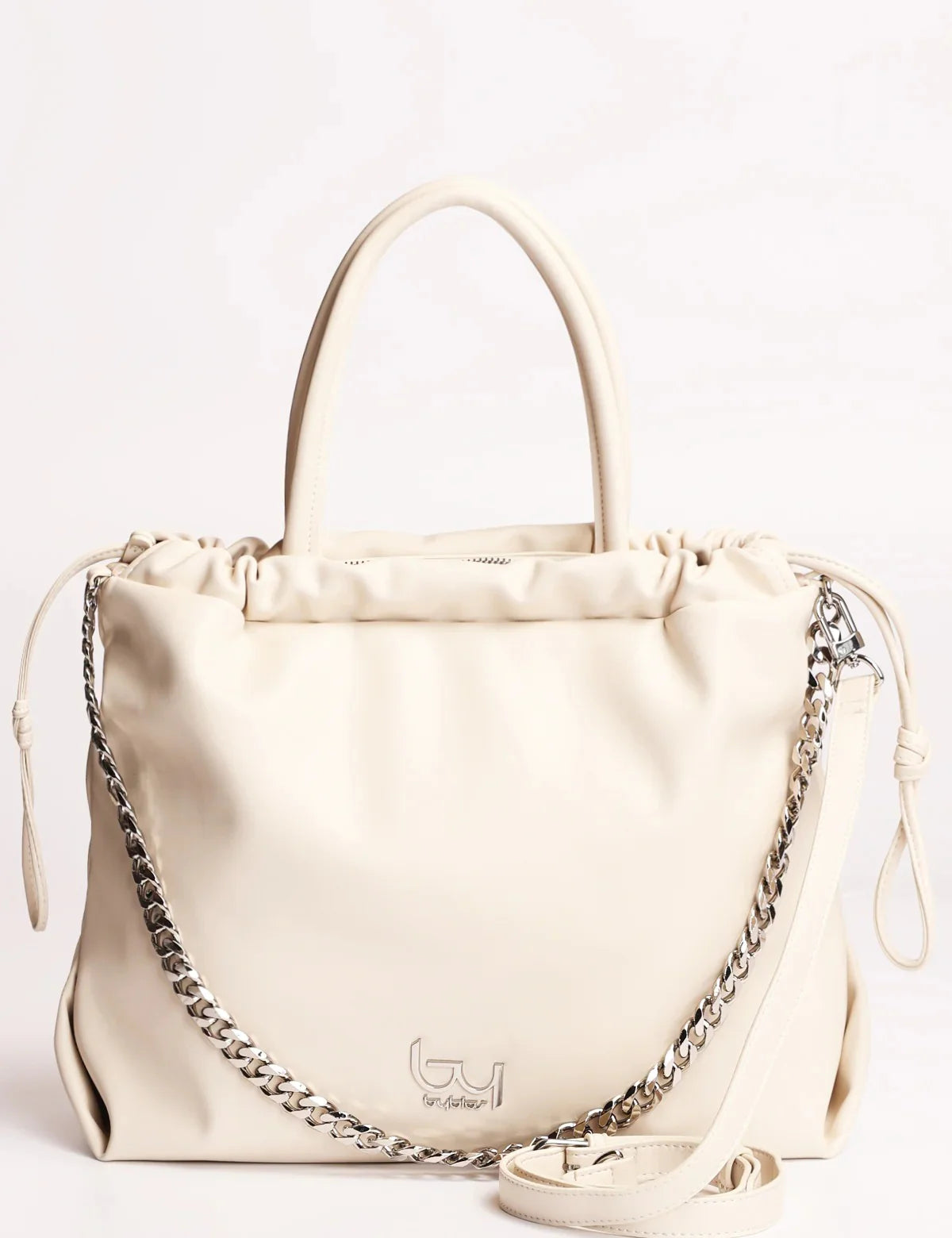 Byblos Gomez Borsa a spalla con catena Avorio BYBS87A01