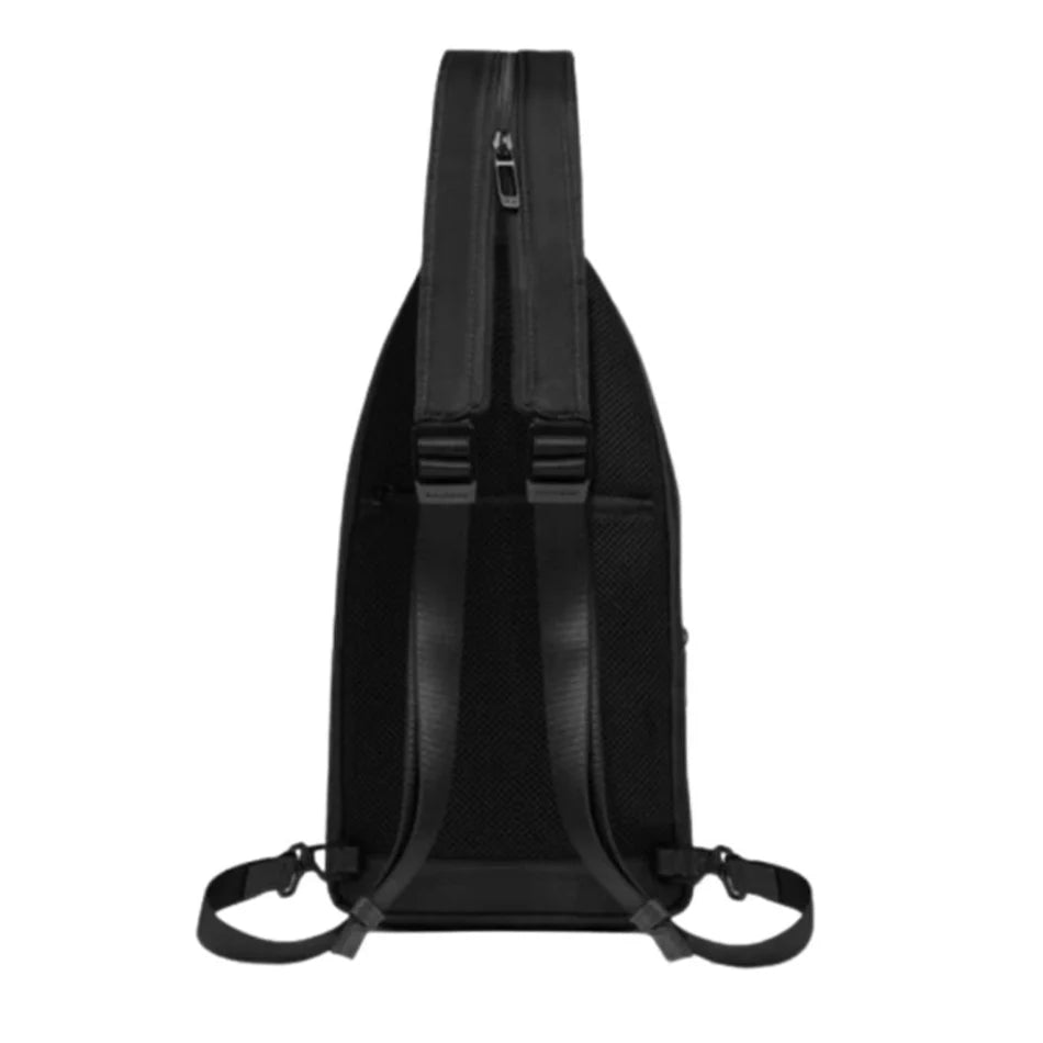 Piquadro Monospalla Porta iPad mini in Tessuto e Pelle Colore Nero linea Wollem CA6540W129