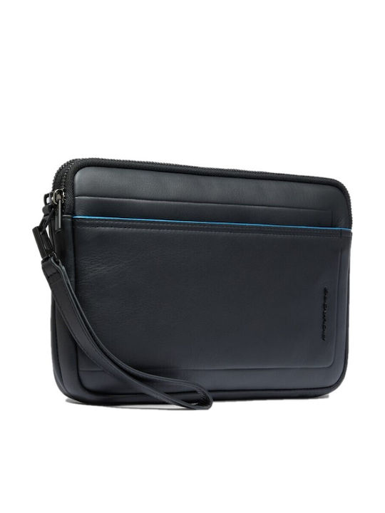 Piquadro pochette nera in pelle linea Blue Square porta iPad mini e RFID AC6156S138R