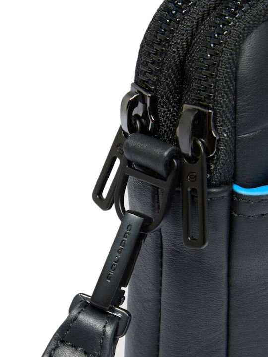 Piquadro pochette nera in pelle linea Blue Square porta iPad mini e RFID AC6156S138R